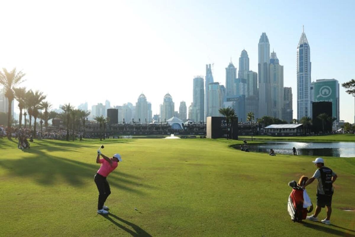 يعد نادي الإمارات للغولف موطناً لبطولة HERO Dubai Desert Classic، إحدى بطولات الجولف المرموقة ضمن جولة موانئ دبي العالمية.  - الصورة المقدمة