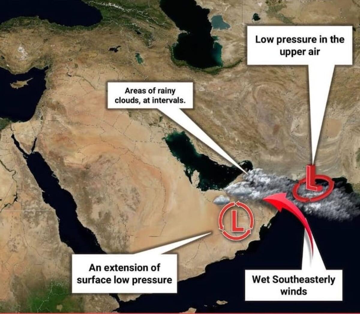 الصورة: المركز الوطني للأرصاد الجوية