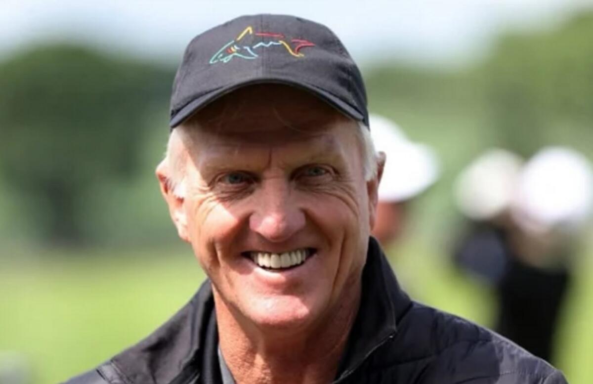 مفوض الجولف والرئيس التنفيذي لشركة LIV جريج نورمان. - صورة على إنستغرام/ shark_gregnorman